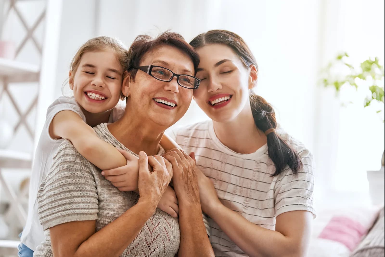 Three generations of family — Canadian Dental Care Plan covers families and seniors